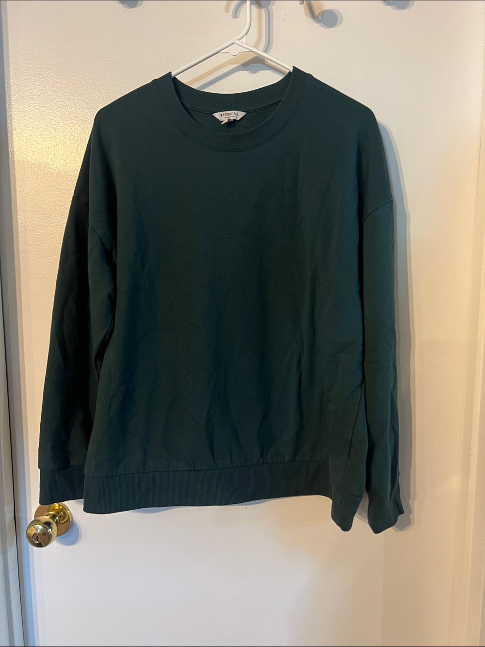 Women's Crewneck Sweater - Dark Green